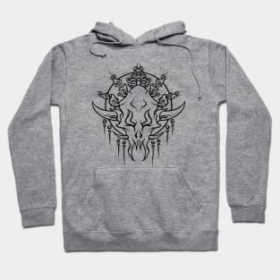 Skull Head with Balinese Carving Style Hoodie